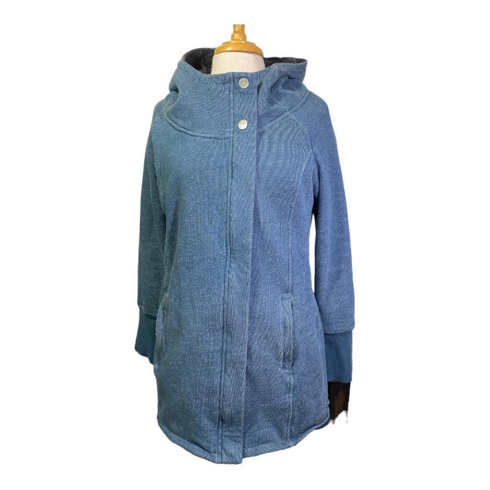 The North Face Dionne Long Fleece Lined Hooded Jacket Women size Large